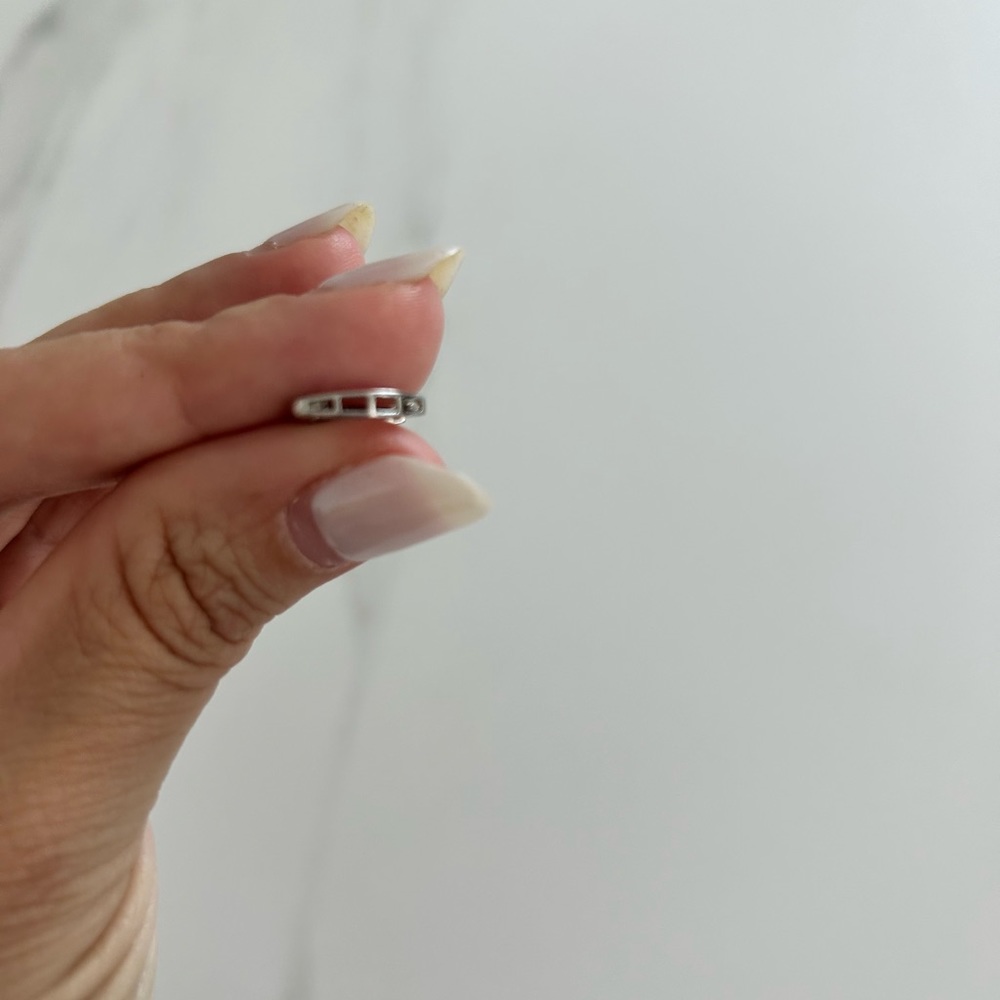 White gold earrings